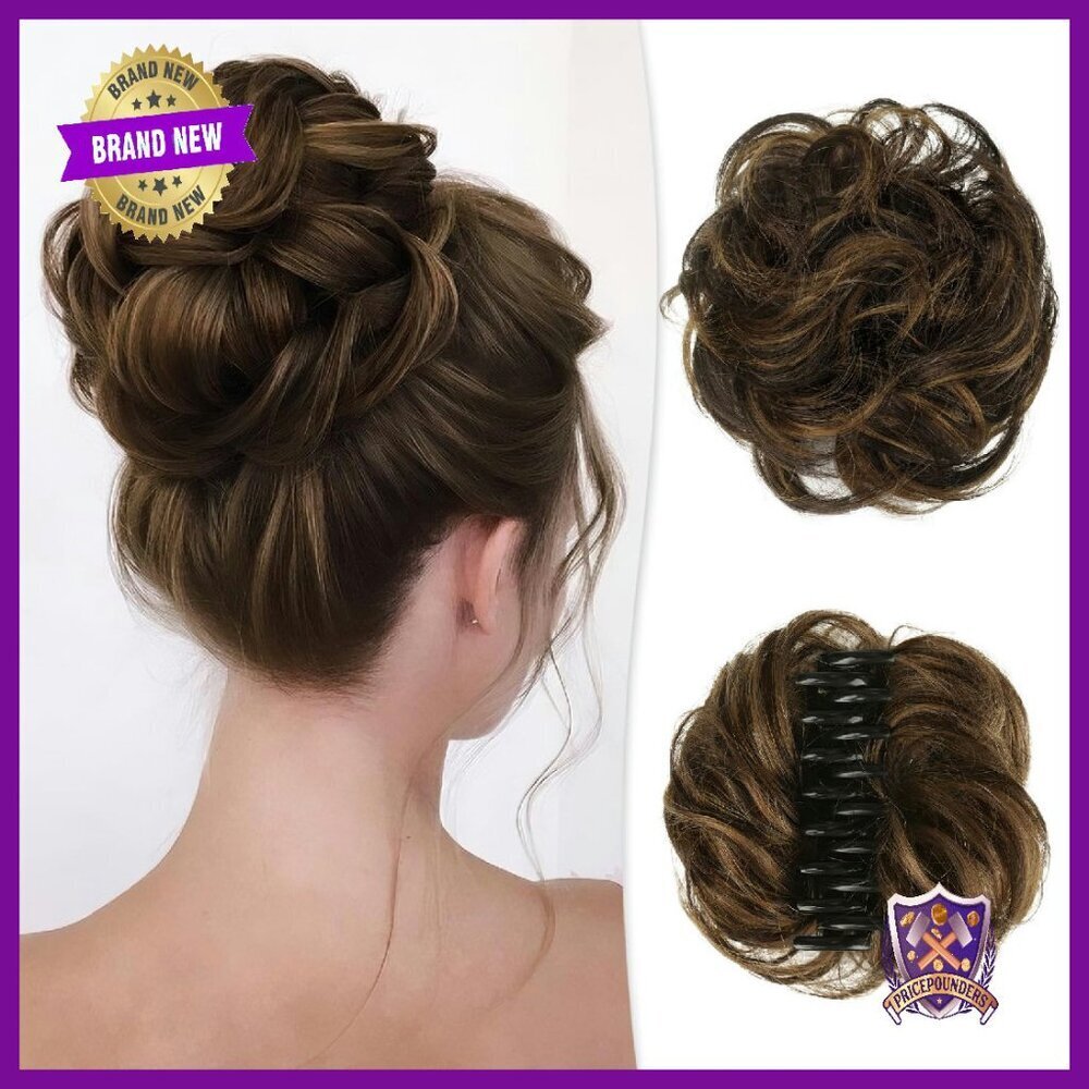 Real Human Hair Claw Clip Messy Bun Extension - 40g/45g